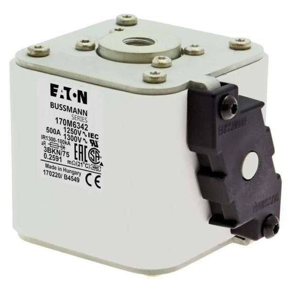 Eaton 170M6342 – FUSE 500A 1250V 3BKN/75 AR CU