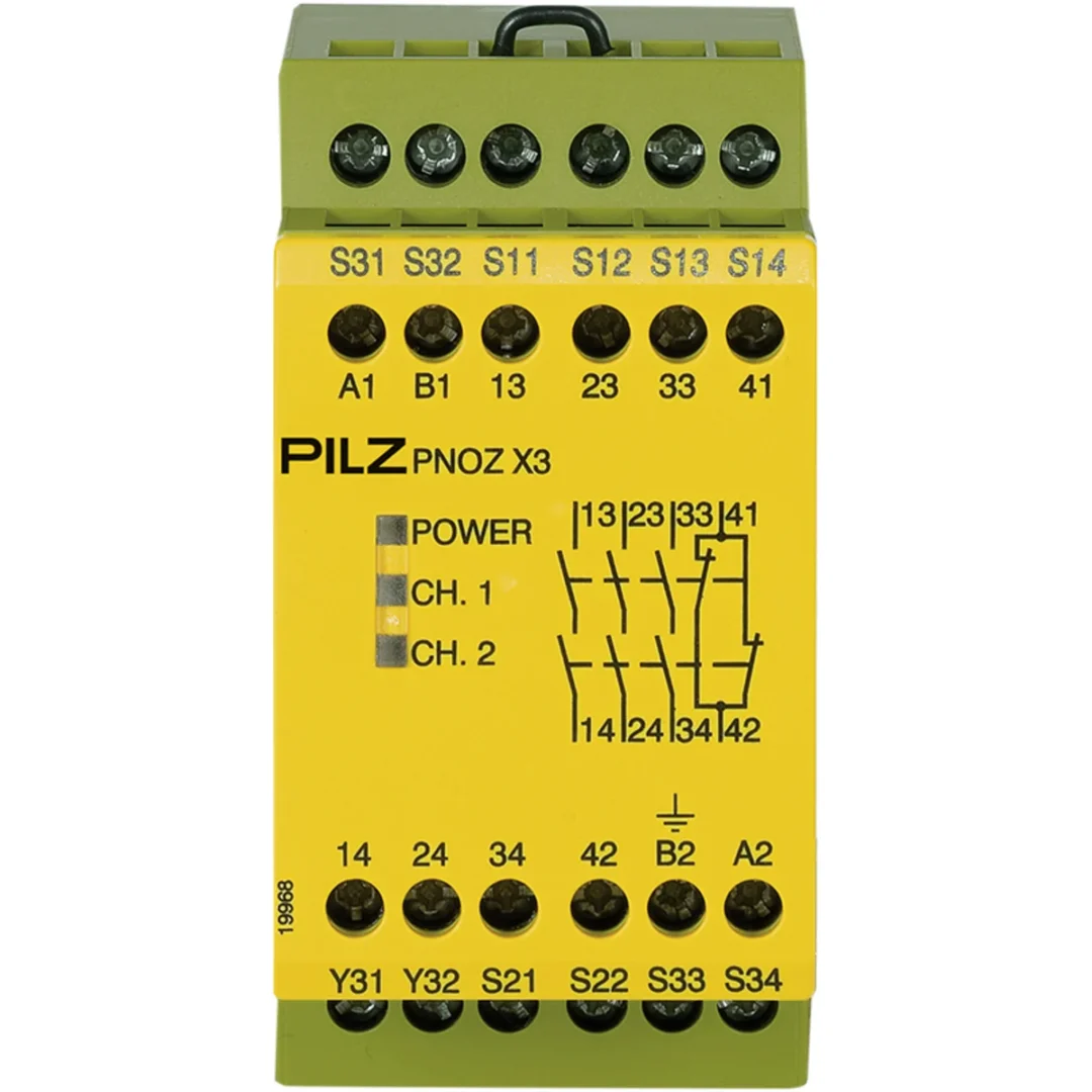 Pilz 774319 – PNOZ X3 240VAC 24VDC 3N/O 1N/C 1SO Röleler ve Kontrol Cihazları