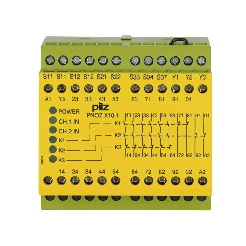 Pilz 774749 – PNOZ X10.1 24VDC 6n/o 4n/c 6LED Röleler ve Kontrol Cihazları