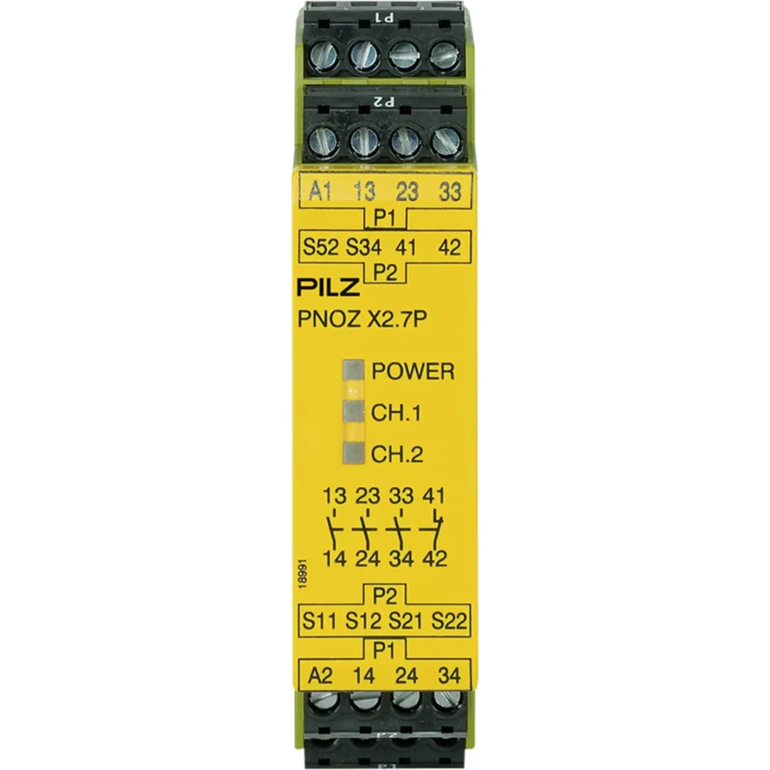 Pilz 777306 – PNOZ X2.7P 24-240VAC/DC 3N/O 1N/C Röleler ve Kontrol Cihazları