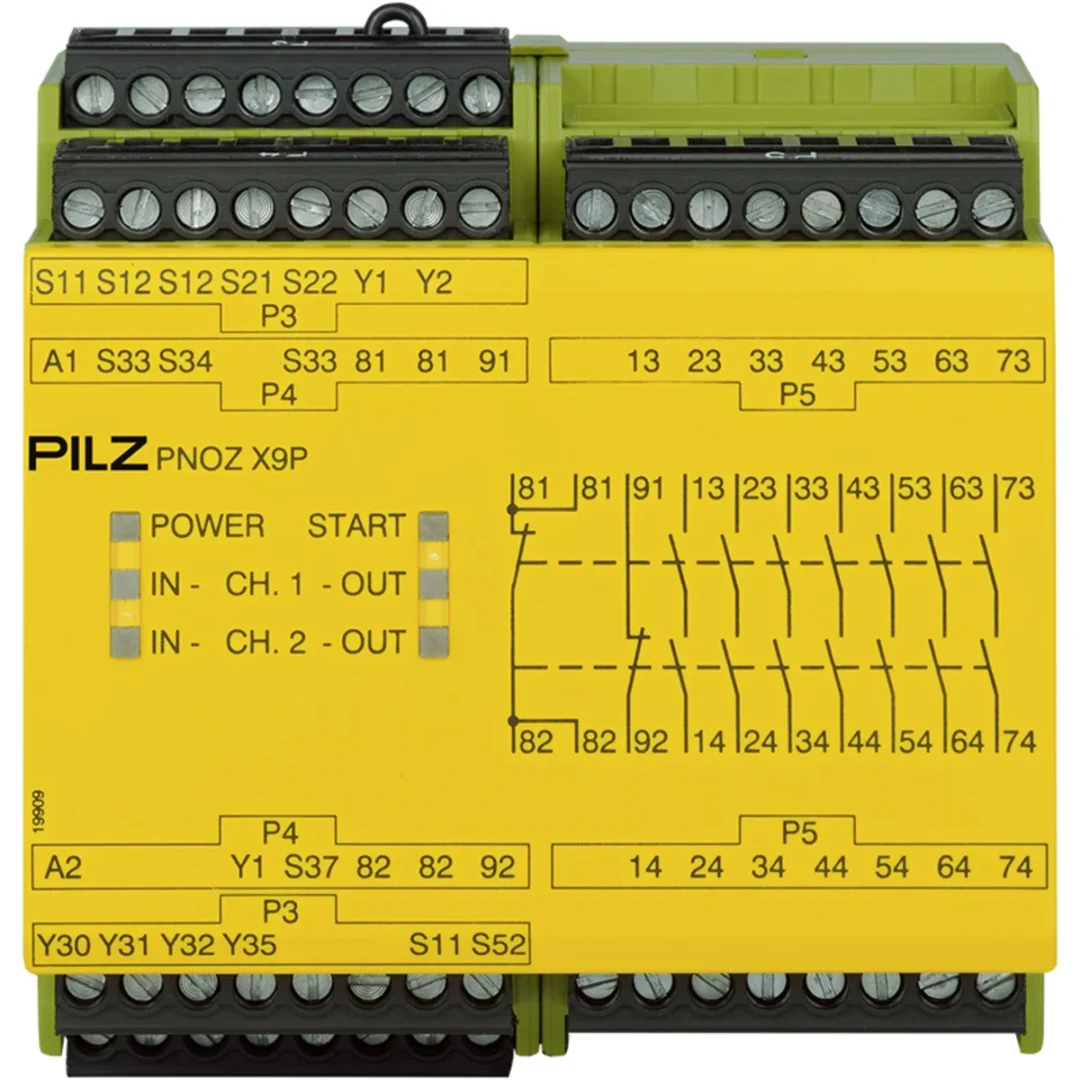 Pilz 777609 – PNOZ X9P 24VDC 7N/O 2N/C 2SO Röleler ve Kontrol Cihazları