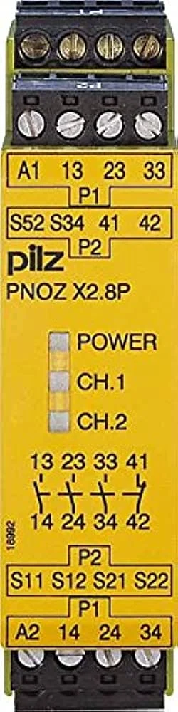 Pilz 787302 – PNOZ X2.8P C 24-240VAC/DC 3n/o 1n/c Röleler ve Kontrol Cihazları