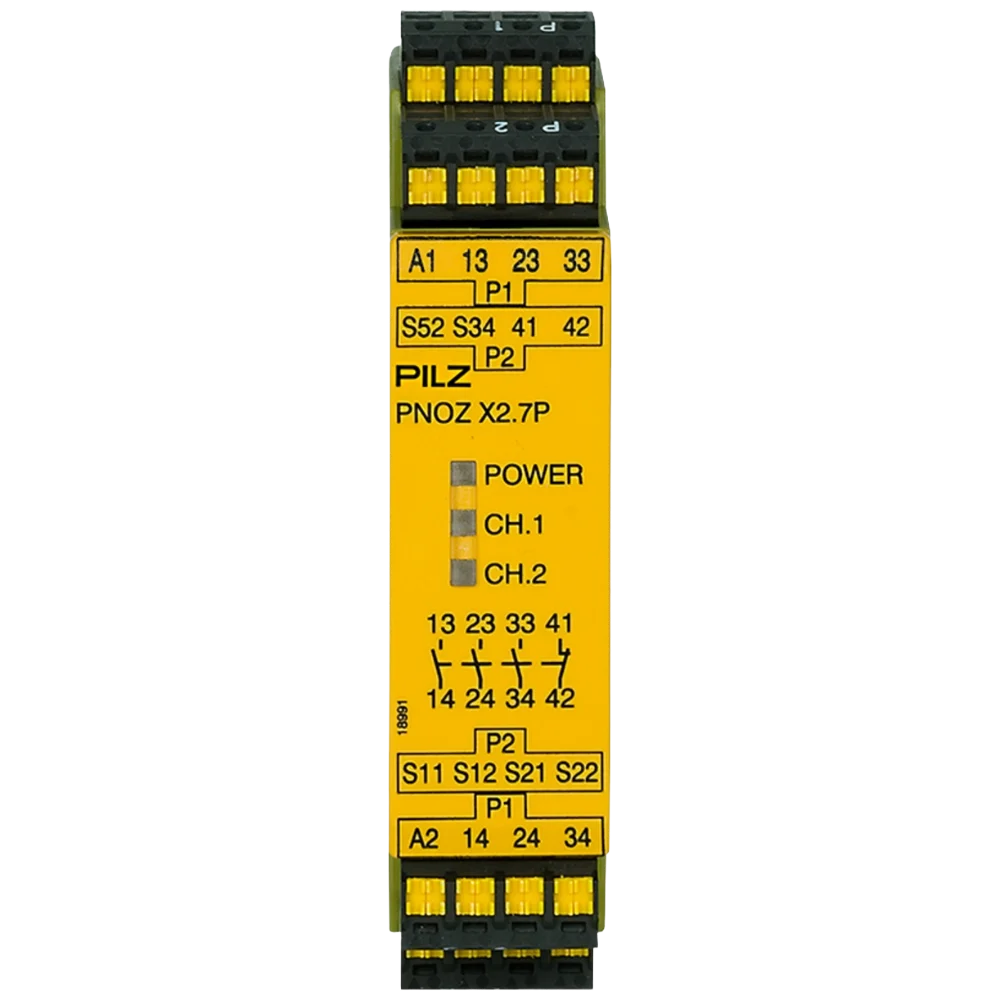 Pilz 787305 – PNOZ X2.7P C 24VACDC 3N/O 1N/C Röleler ve Kontrol Cihazları