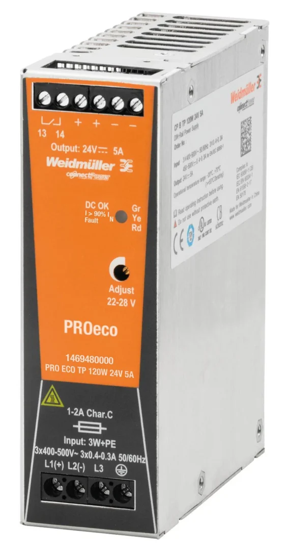 Weidmuller 1469480000 – PRO ECO 120W 24V 5A