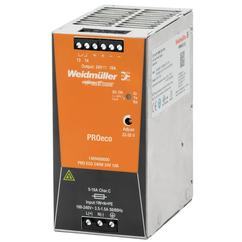 Weidmuller 1469490000 – PRO ECO 240W 24V 10A