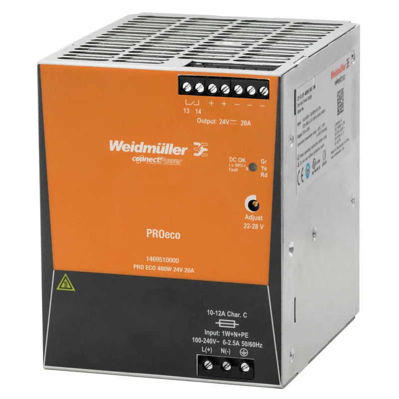 Weidmuller 1469510000 – PRO ECO 480W 24V 20A