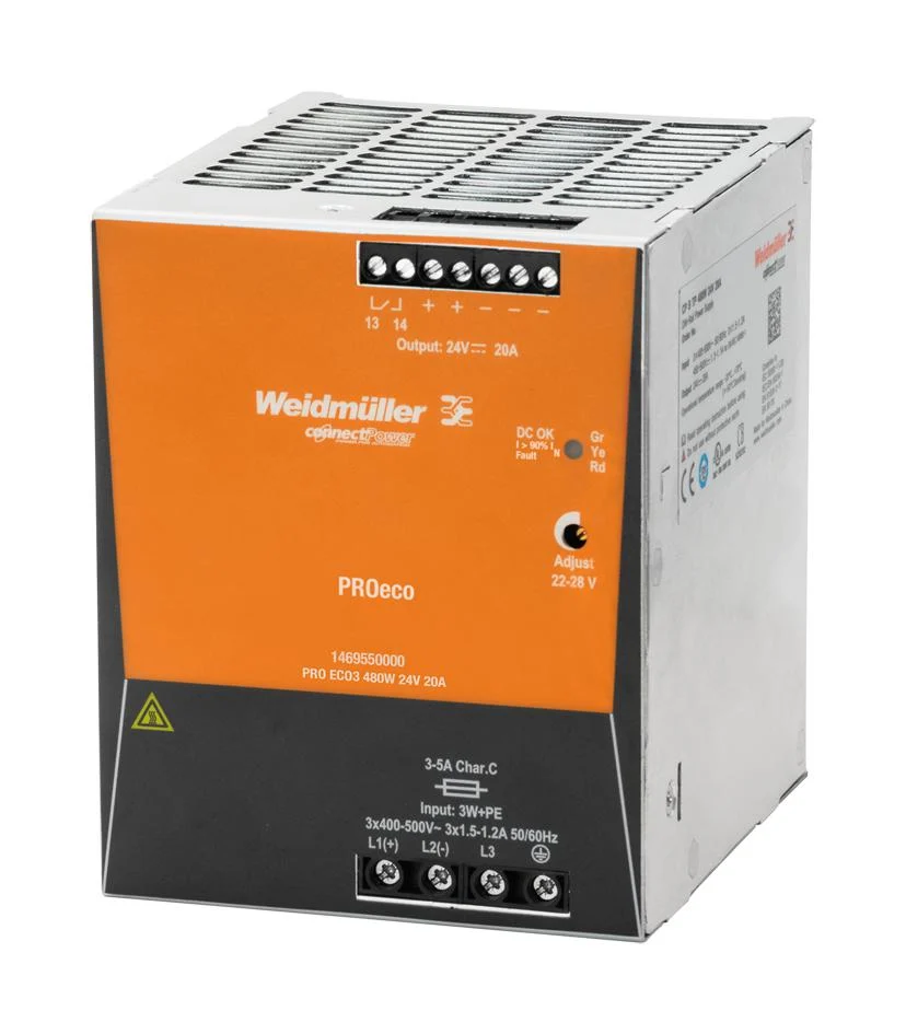 Weidmuller 1469550000 – PRO ECO3 480W 24V 20A