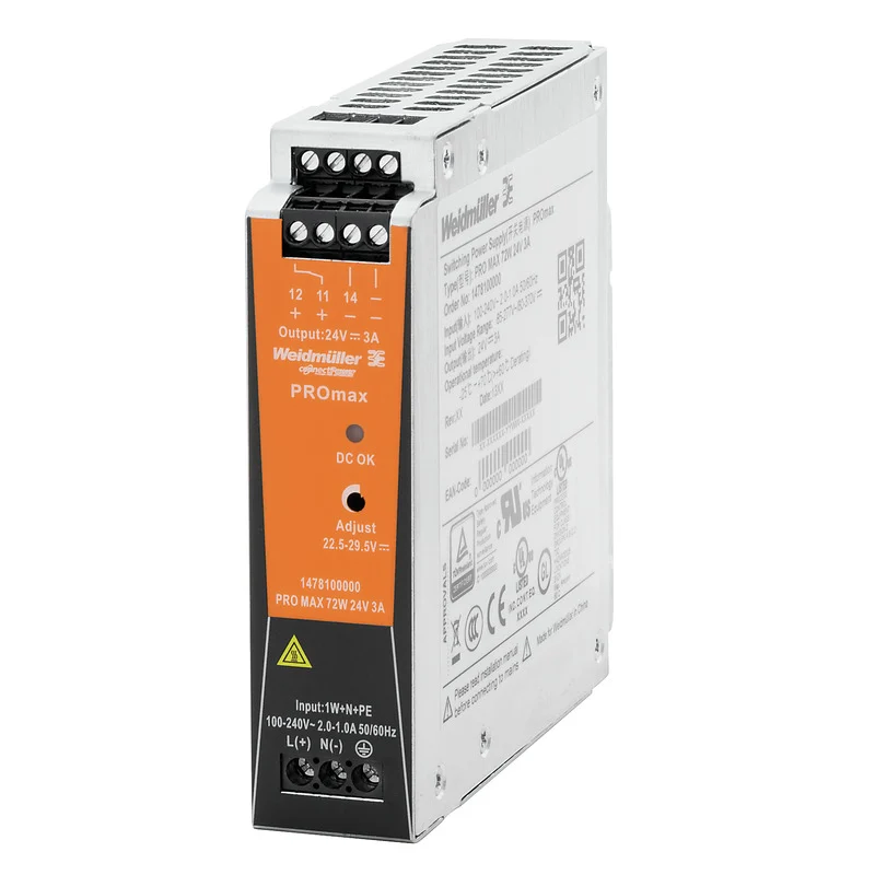 Weidmuller 1478100000 – PRO MAX 72W 24V 3A