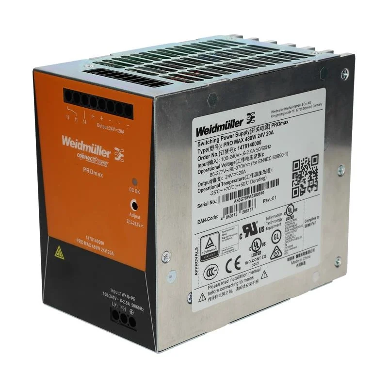 Weidmuller 1478140000 – PRO MAX 480W 24V 20A
