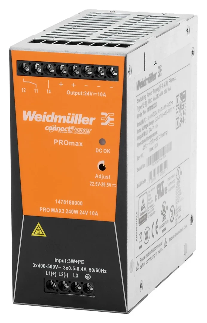 Weidmuller 1478180000 – PRO MAX3 240W 24V 10A