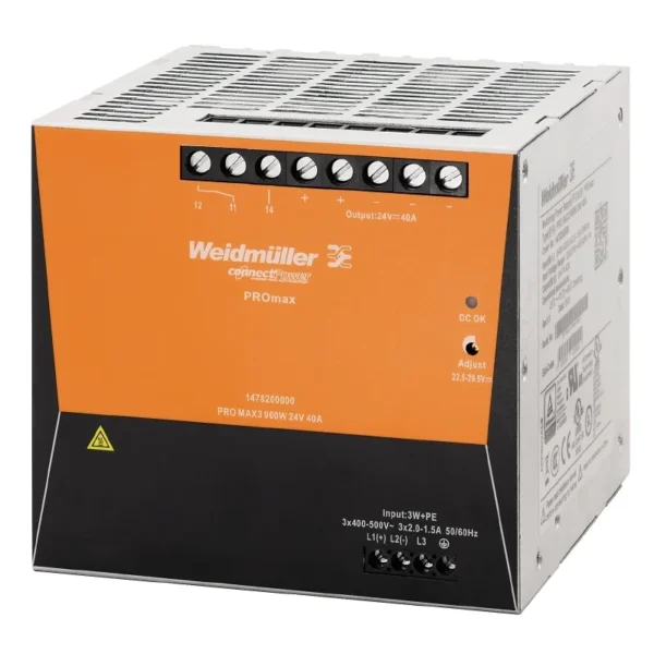 Weidmuller 1478200000 – PRO MAX3 960W 24V 40A