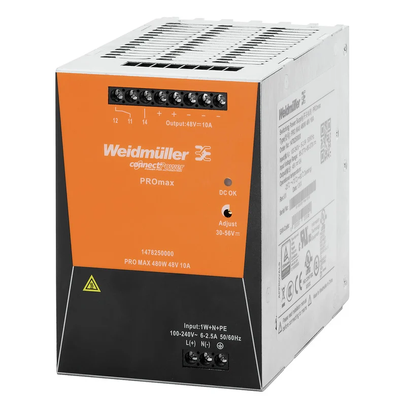 Weidmuller 1478250000 – PRO MAX 480W 48V 10A