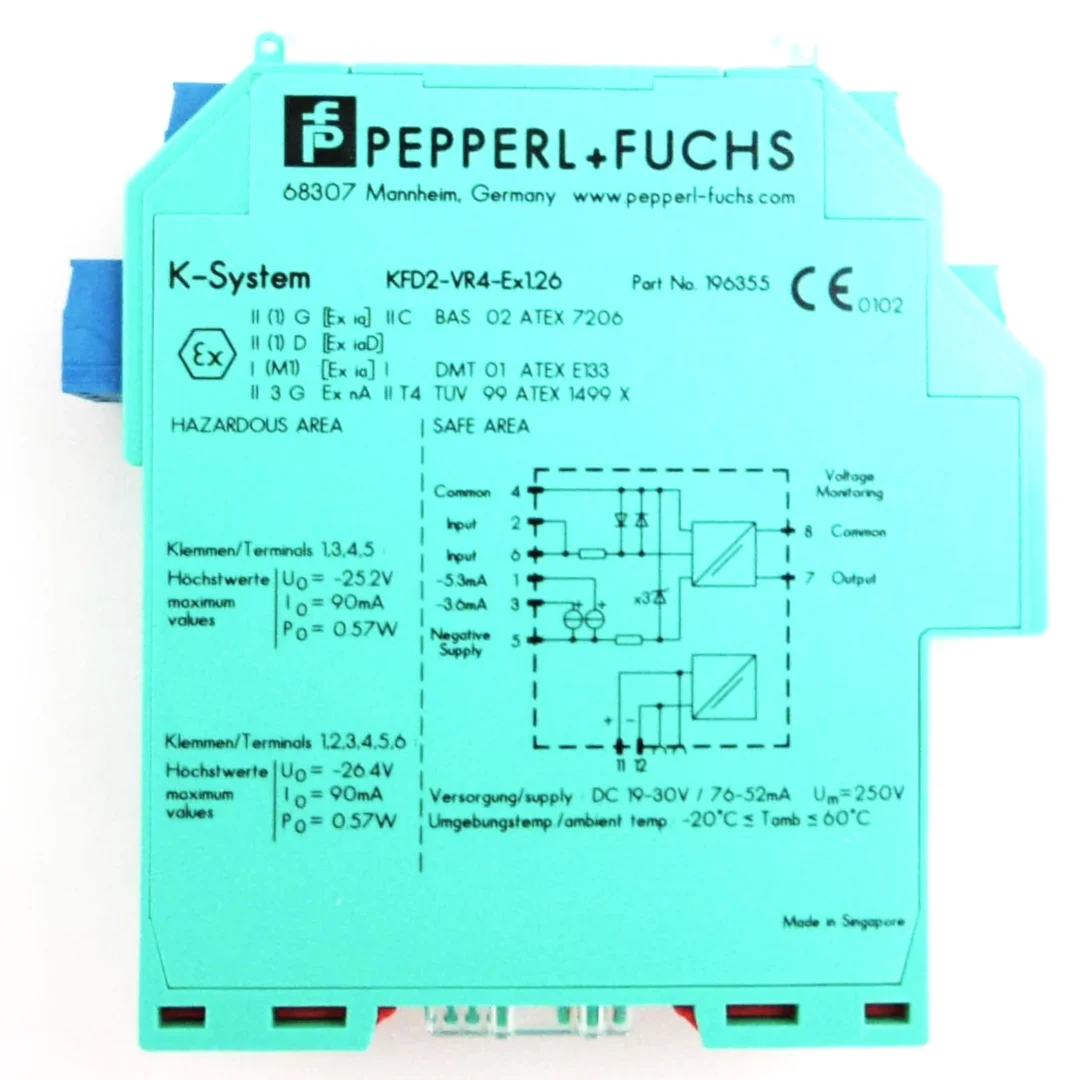 Pepperl Fuchs 196355 – KFD2-VR4-Ex1.26 Otomasyon ve Kontrol Sistemleri