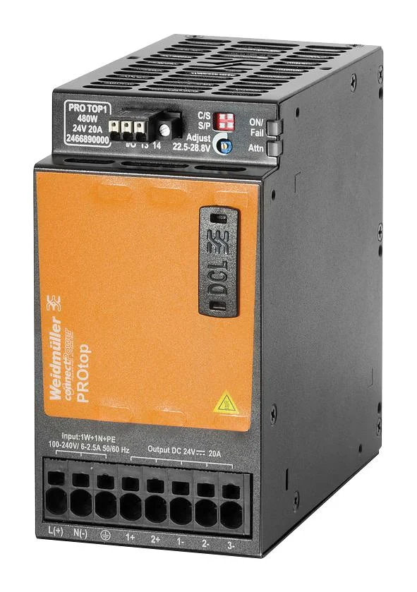 Weidmuller 2466890000 – PRO TOP1 480W 24V 20A
