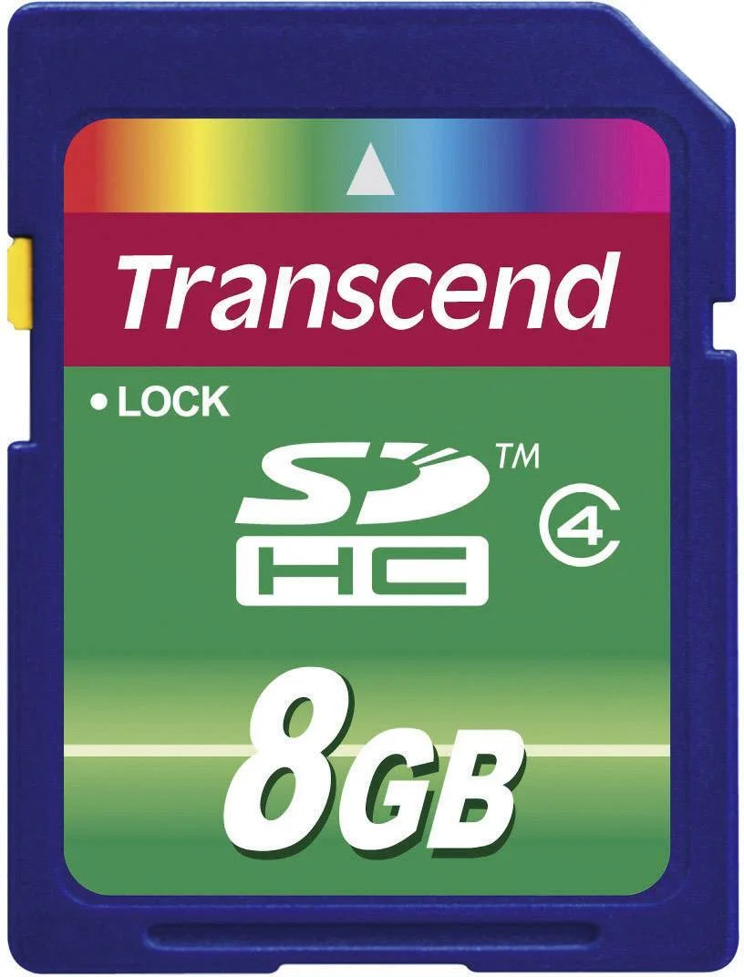 Mitsubishi Transcend SDHC Card 8GB Class 4